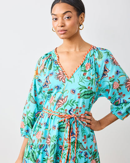 Garden District - Main Street Dress - Caribbean Blue