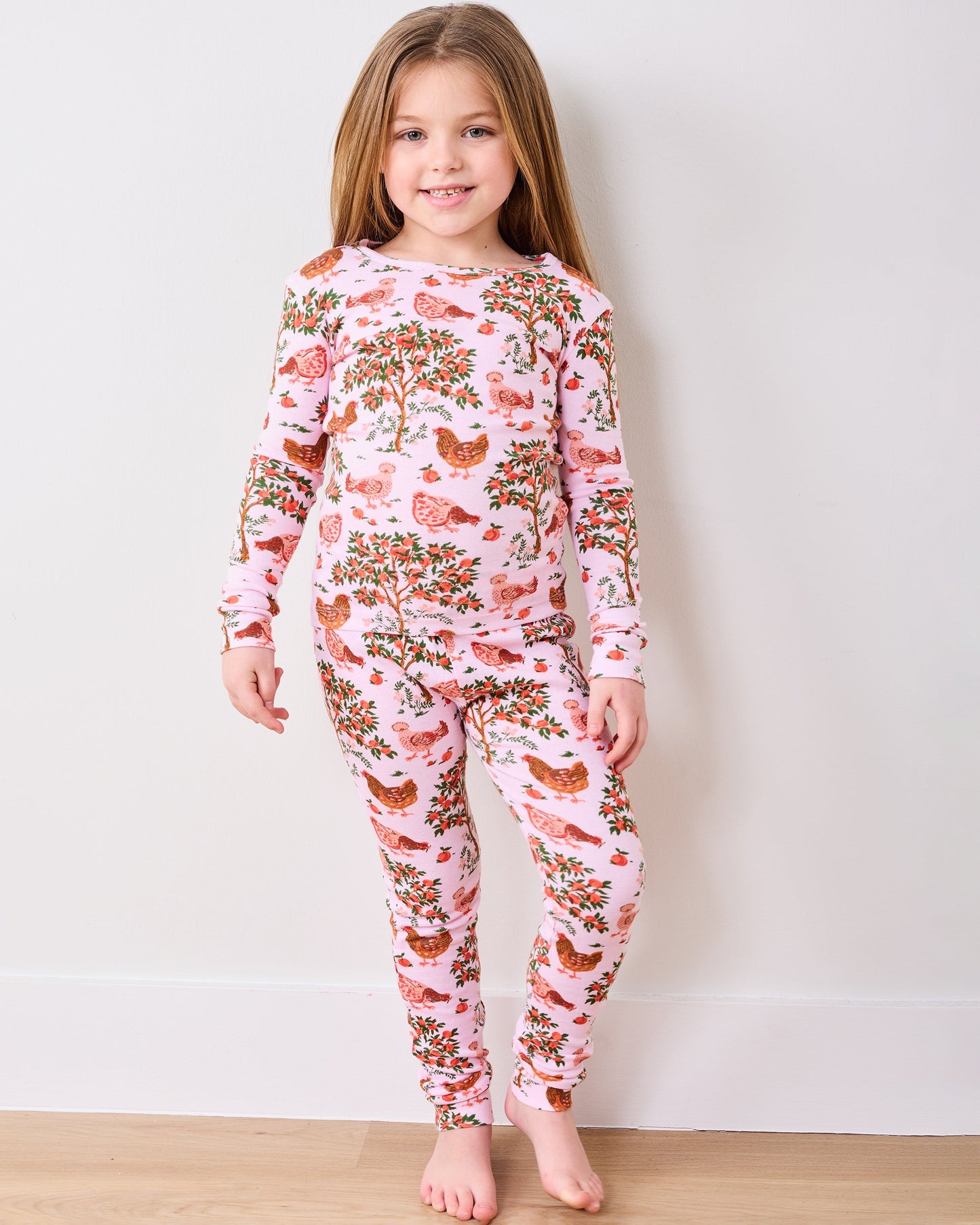 Hen House - Kids PJ Set - Ballet Pink