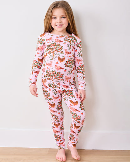 Hen House - Kids PJ Set - Ballet Pink