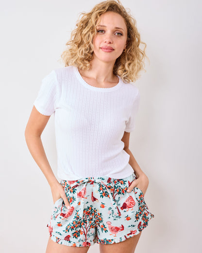 Hen House - Ruffle Shorts - Soft Blue