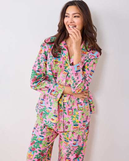 Kitchen Garden - Tall Long PJ Set - Rose