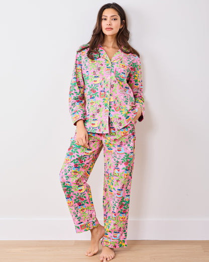 Kitchen Garden - Petite Long PJ Set - Rose
