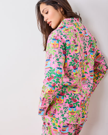 Kitchen Garden - Petite Long PJ Set - Rose