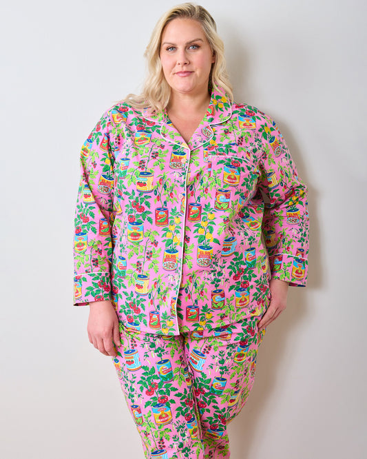 Kitchen Garden - Tall Long PJ Set - Rose