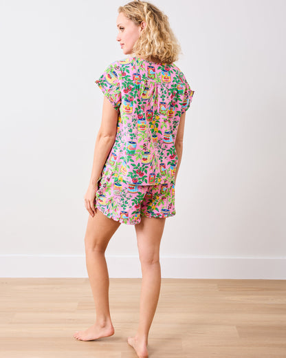 Kitchen Garden - Pintuck Short Set - Rose