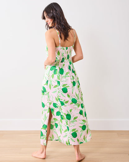 Lime Zest - Eco Satin Chic To Sleep Nightie - Pink Salt