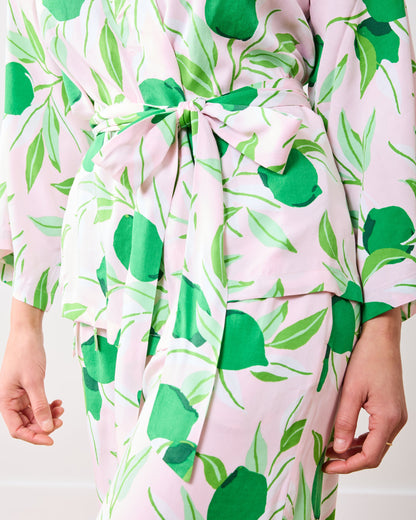 Lime Zest - Eco Satin Wrap Set - Pink Salt