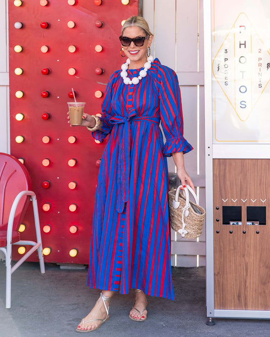 PF + Pencil & Paper Co. Nautical Stripes - Angelica Dress - Maritime Blue
