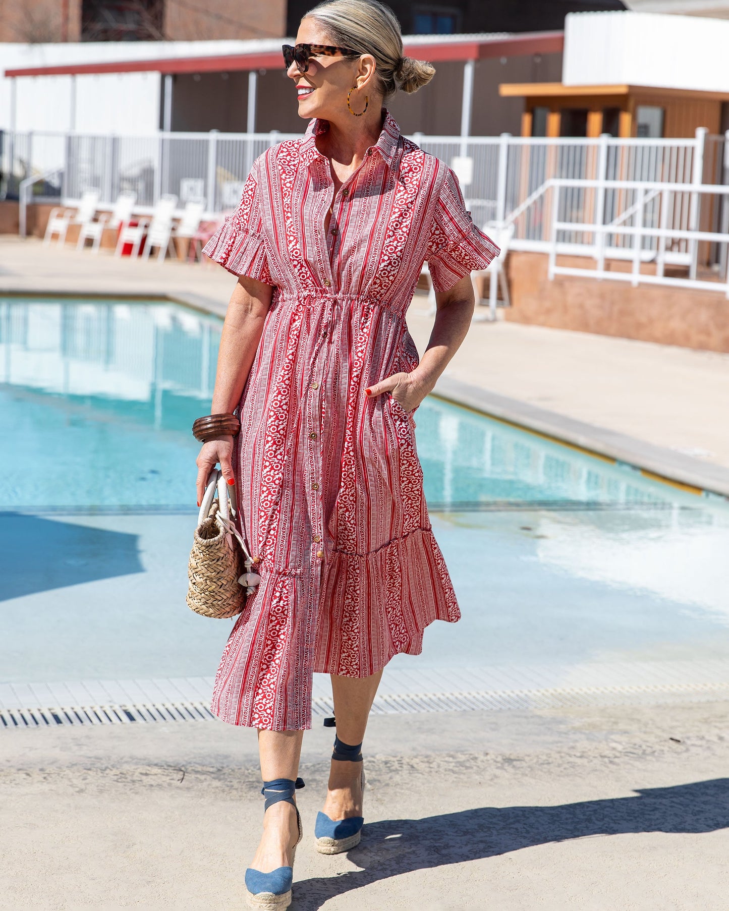 PF + Pencil & Paper Co. Red Paisley - Gwen Dress - Crimson