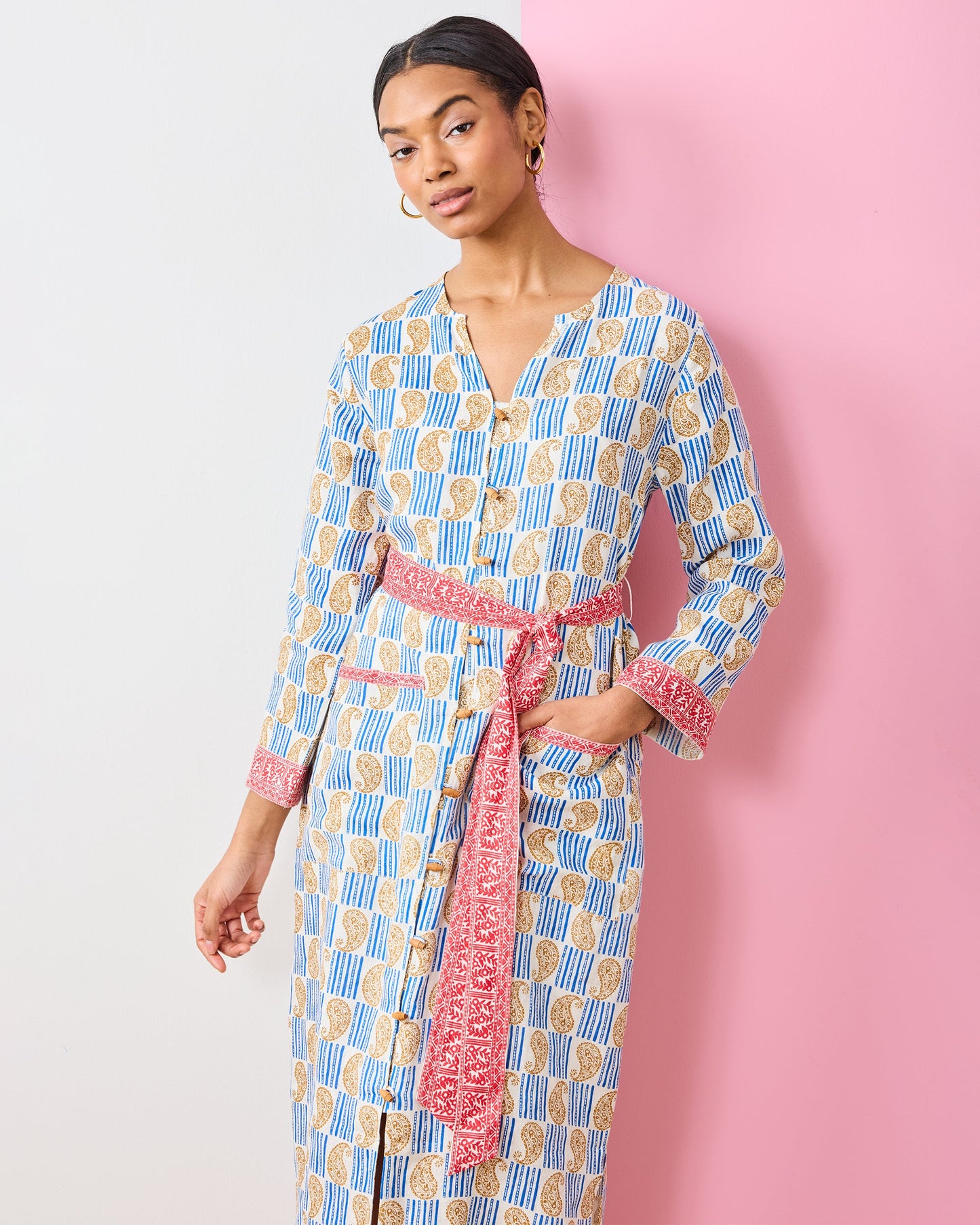 PF + Pencil & Paper Co. Island Paisley - Exuma Dress - Ivory