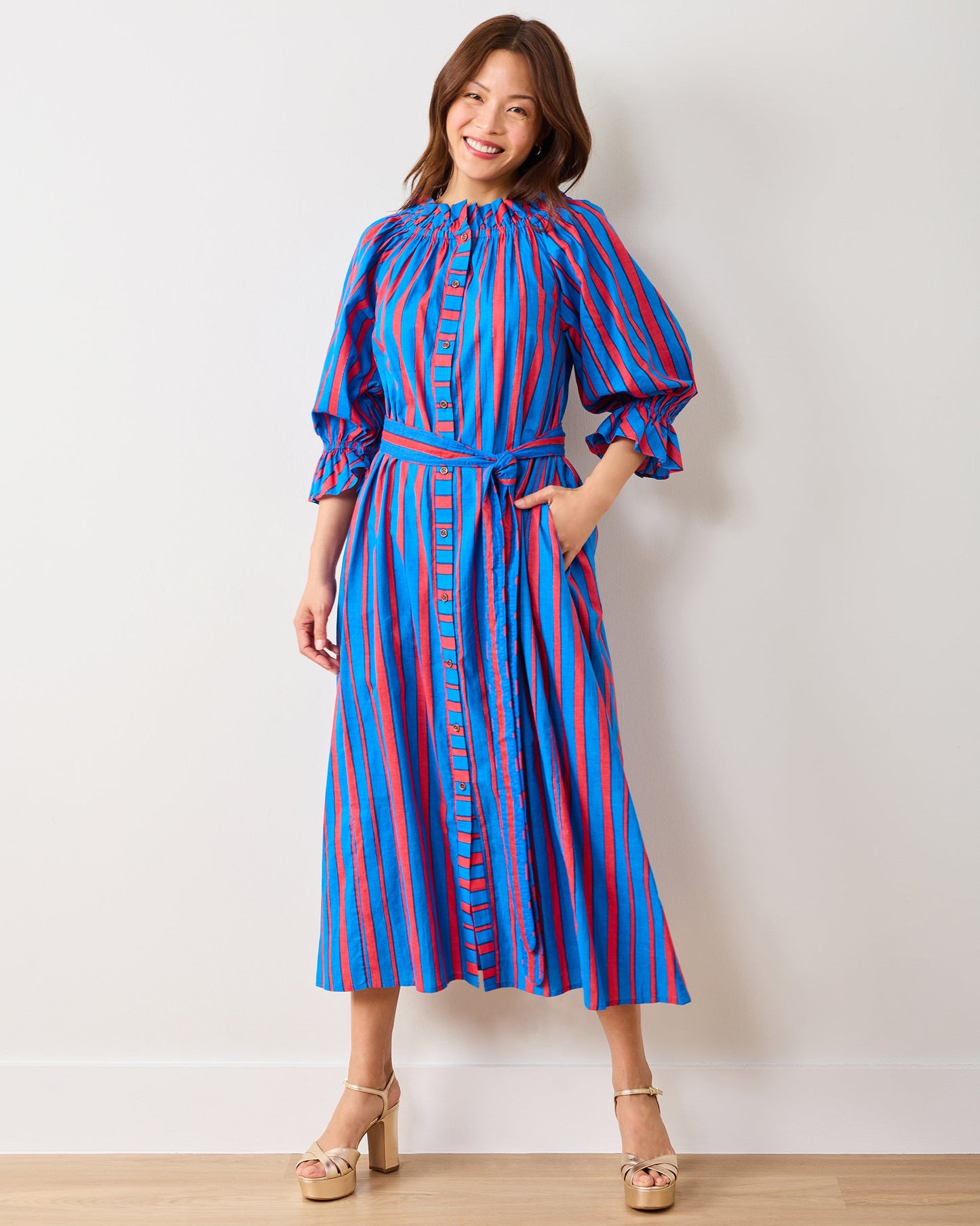 PF + Pencil & Paper Co. Nautical Stripes - Angelica Dress - Maritime Blue