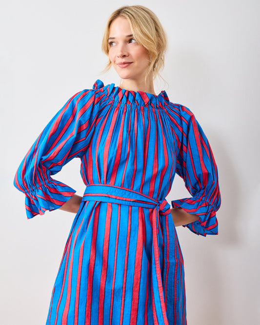 PF + Pencil & Paper Co. Nautical Stripes - Wells Dress - Maritime Blue