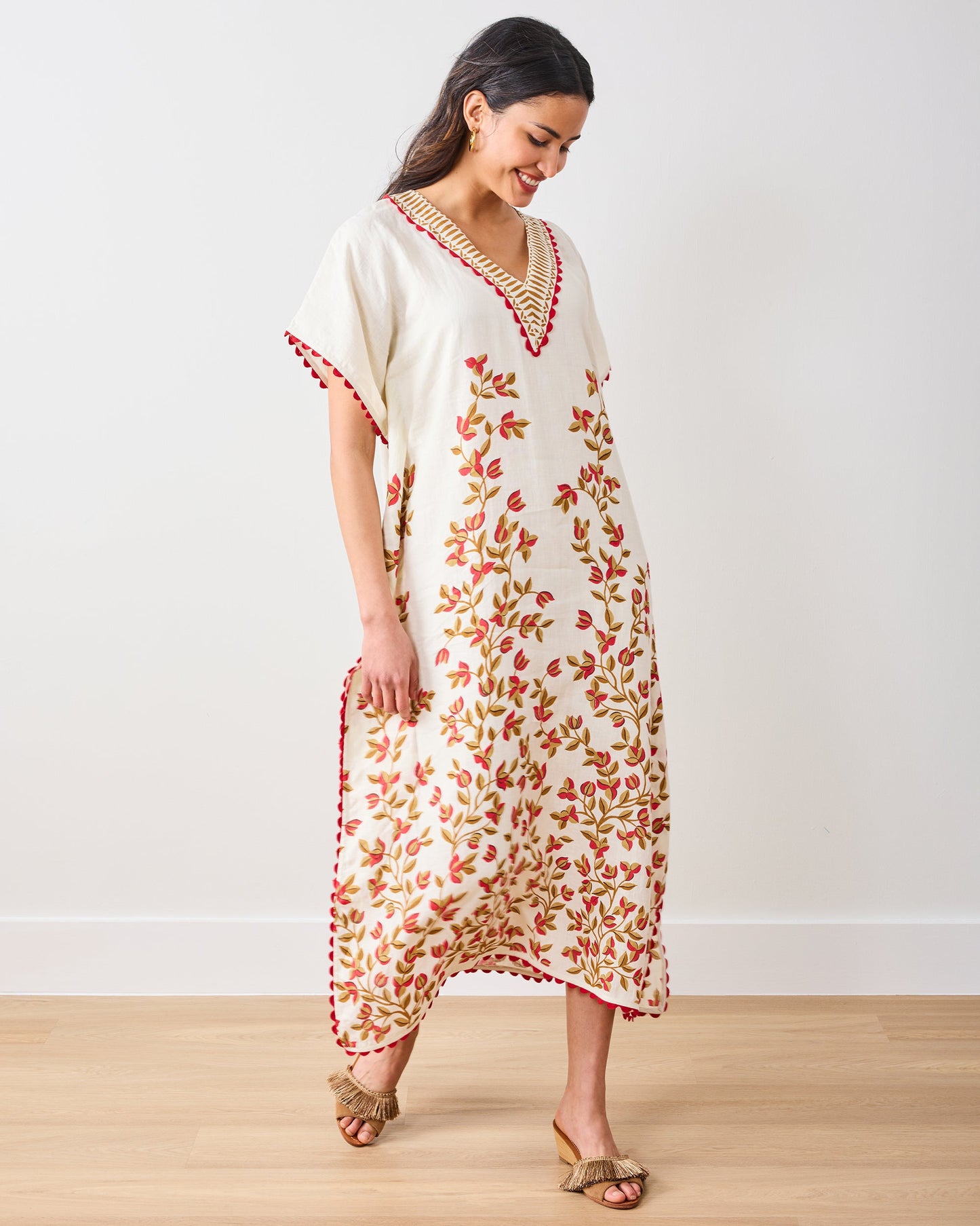 PF + Pencil & Paper Co. Petal Climber - Sunset Caftan - Ivory