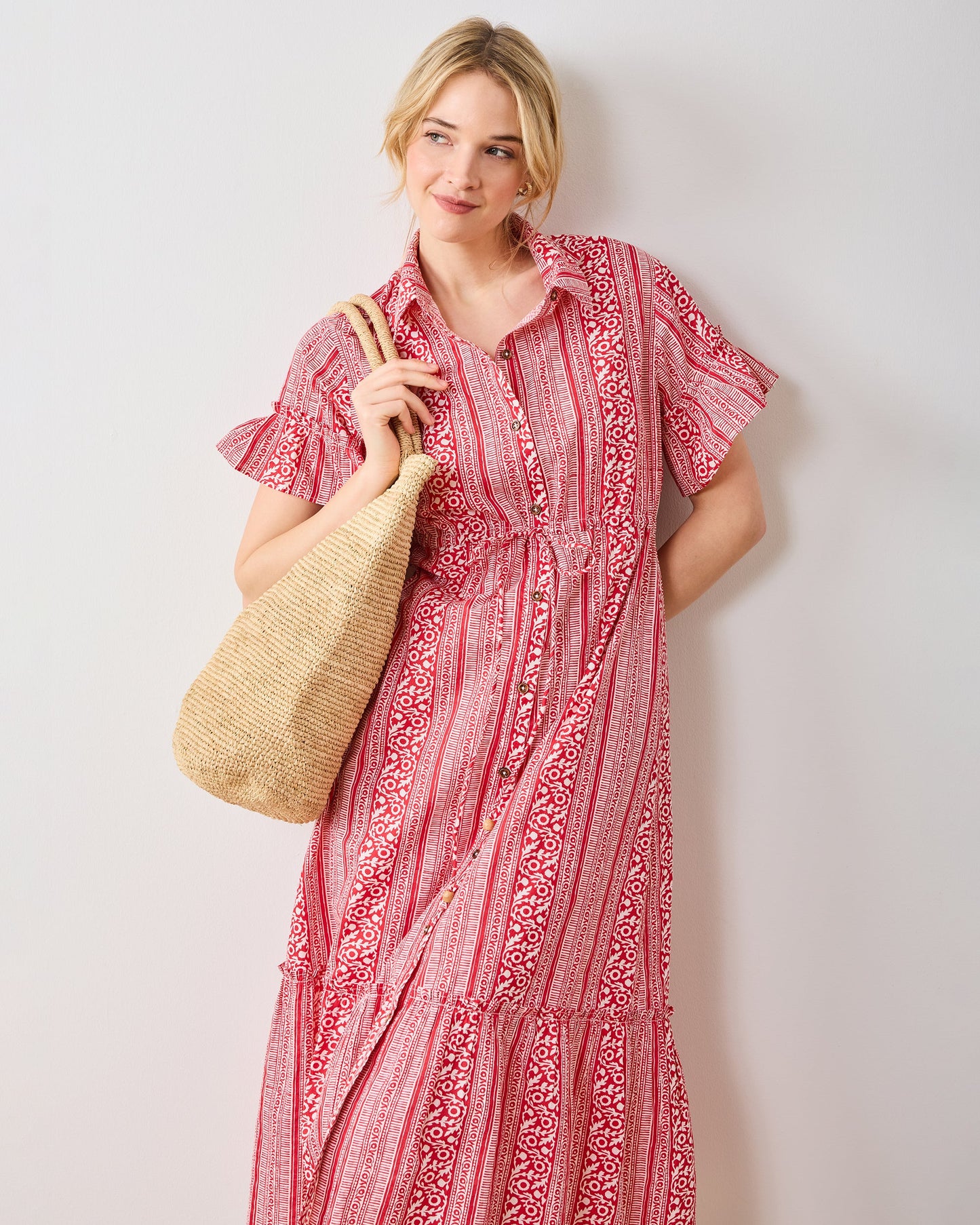 PF + Pencil & Paper Co. Red Paisley - Gwen Dress - Crimson