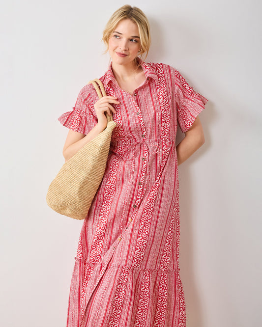 PF + Pencil & Paper Co. Red Paisley - Gwen Dress - Crimson