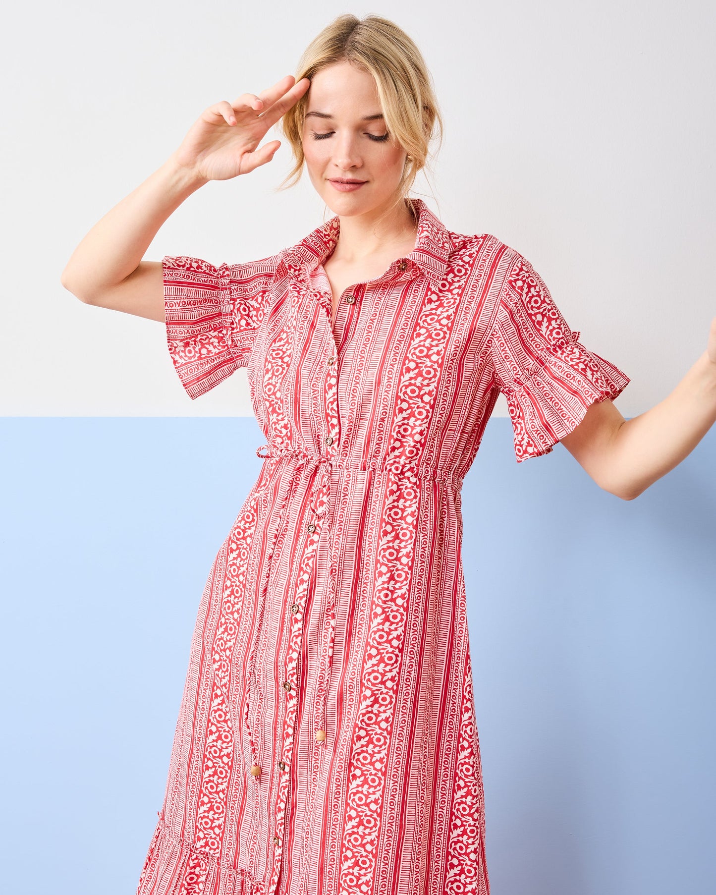 PF + Pencil & Paper Co. Red Paisley - Gwen Dress - Crimson