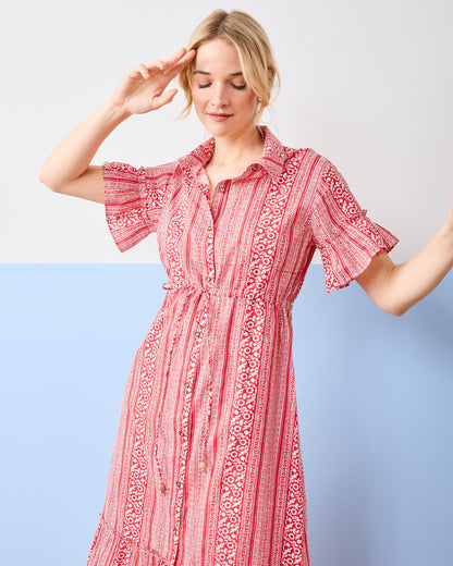 PF + Pencil & Paper Co. Red Paisley - Gwen Dress - Crimson