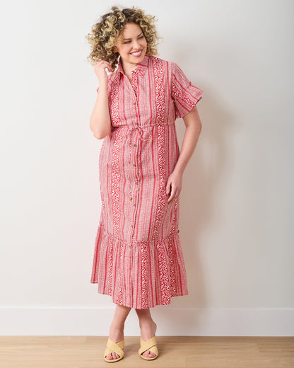 PF + Pencil & Paper Co. Red Paisley - Gwen Dress - Crimson