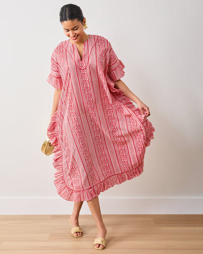 PF + Pencil & Paper Co. Red Paisley - Harbor Caftan - Crimson