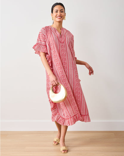 PF + Pencil & Paper Co. Red Paisley - Harbor Caftan - Crimson