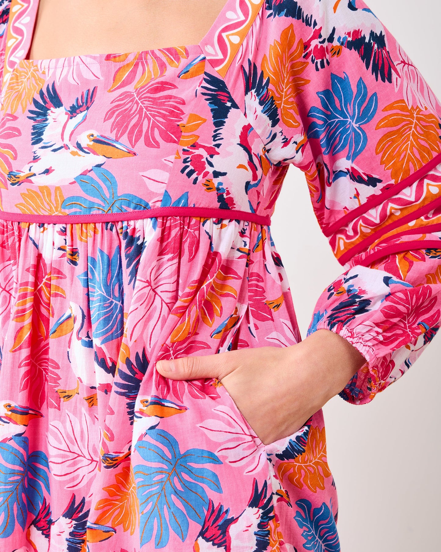 Pelican Palms - Maria Dress - Marina Pink