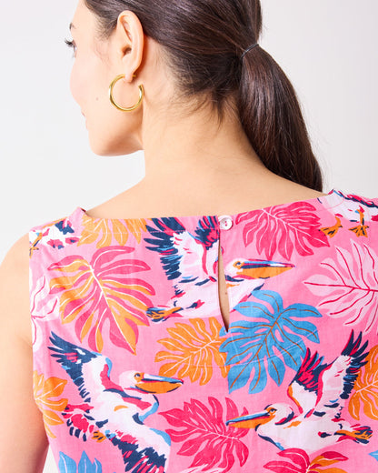 Pelican Palms - Riviera Top - Marina Pink