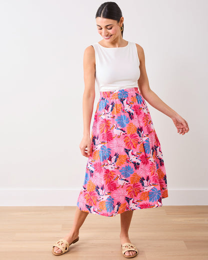 Pelican Palms - Sofia Skirt - Marina Pink