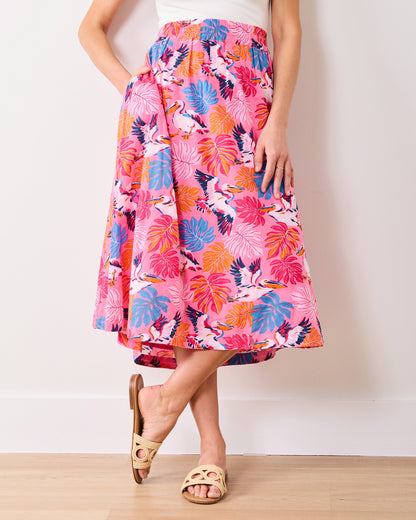 Pelican Palms - Sofia Skirt - Marina Pink
