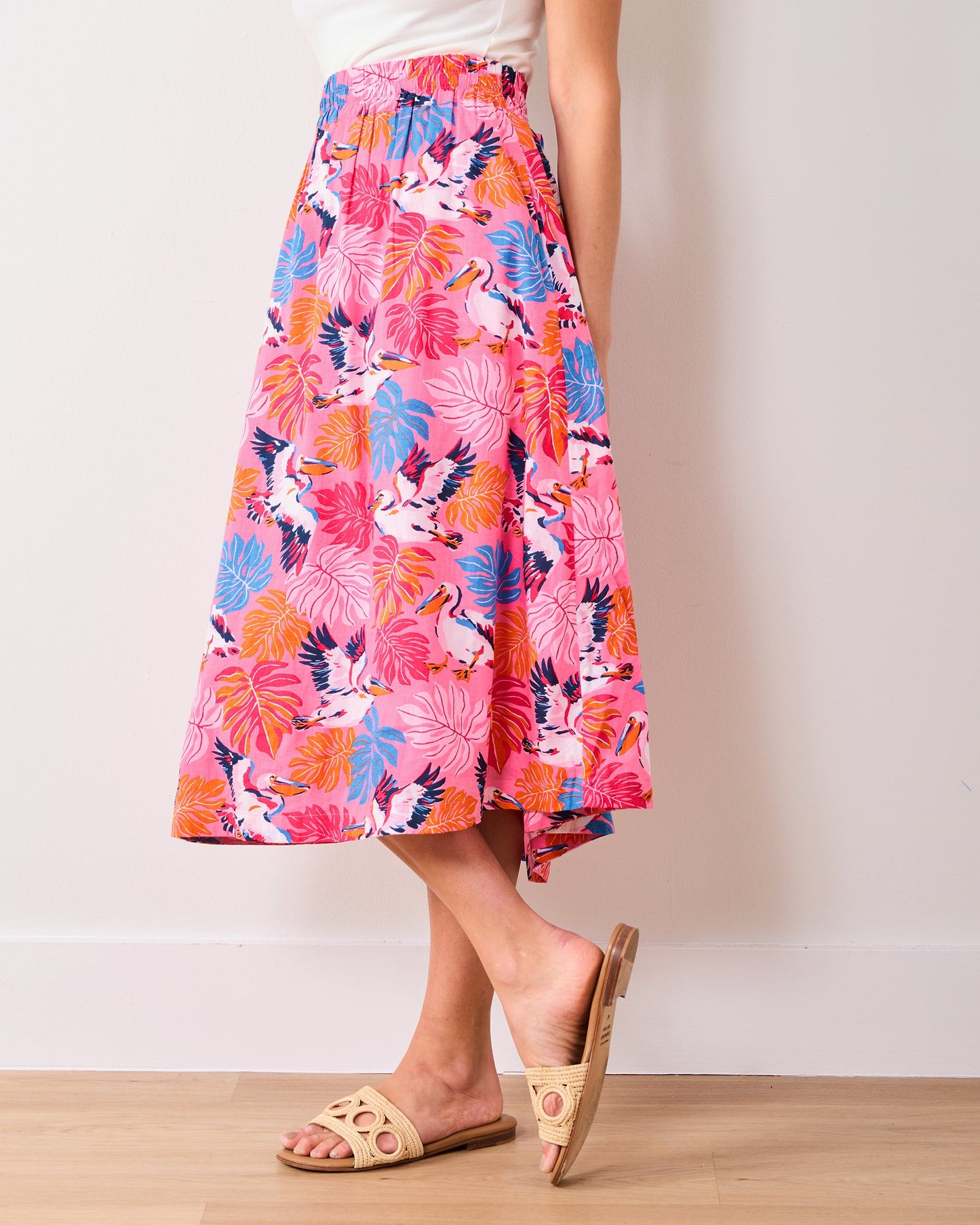 Pelican Palms - Sofia Skirt - Marina Pink
