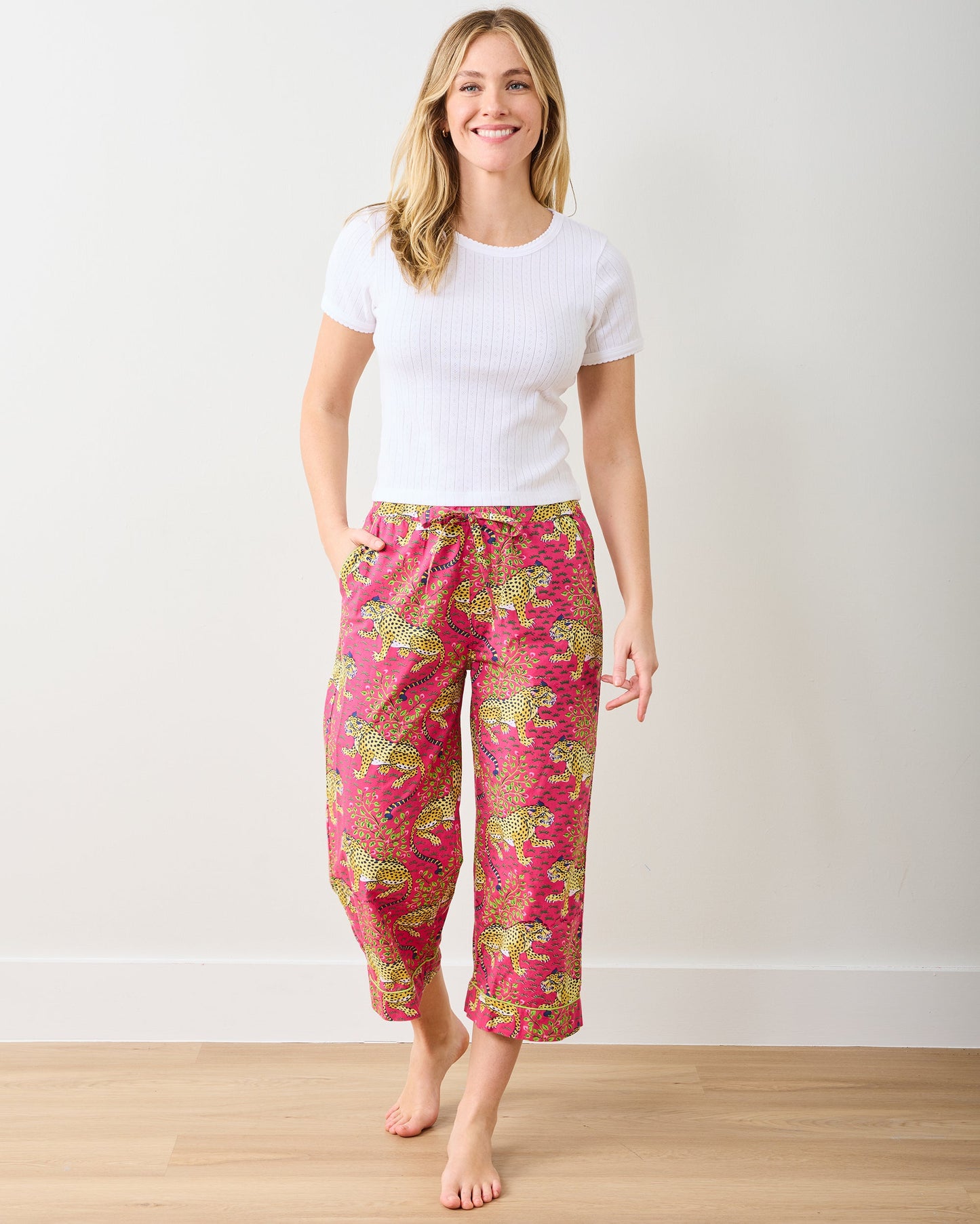 Pointelle Short Sleeve Tee - Cloud