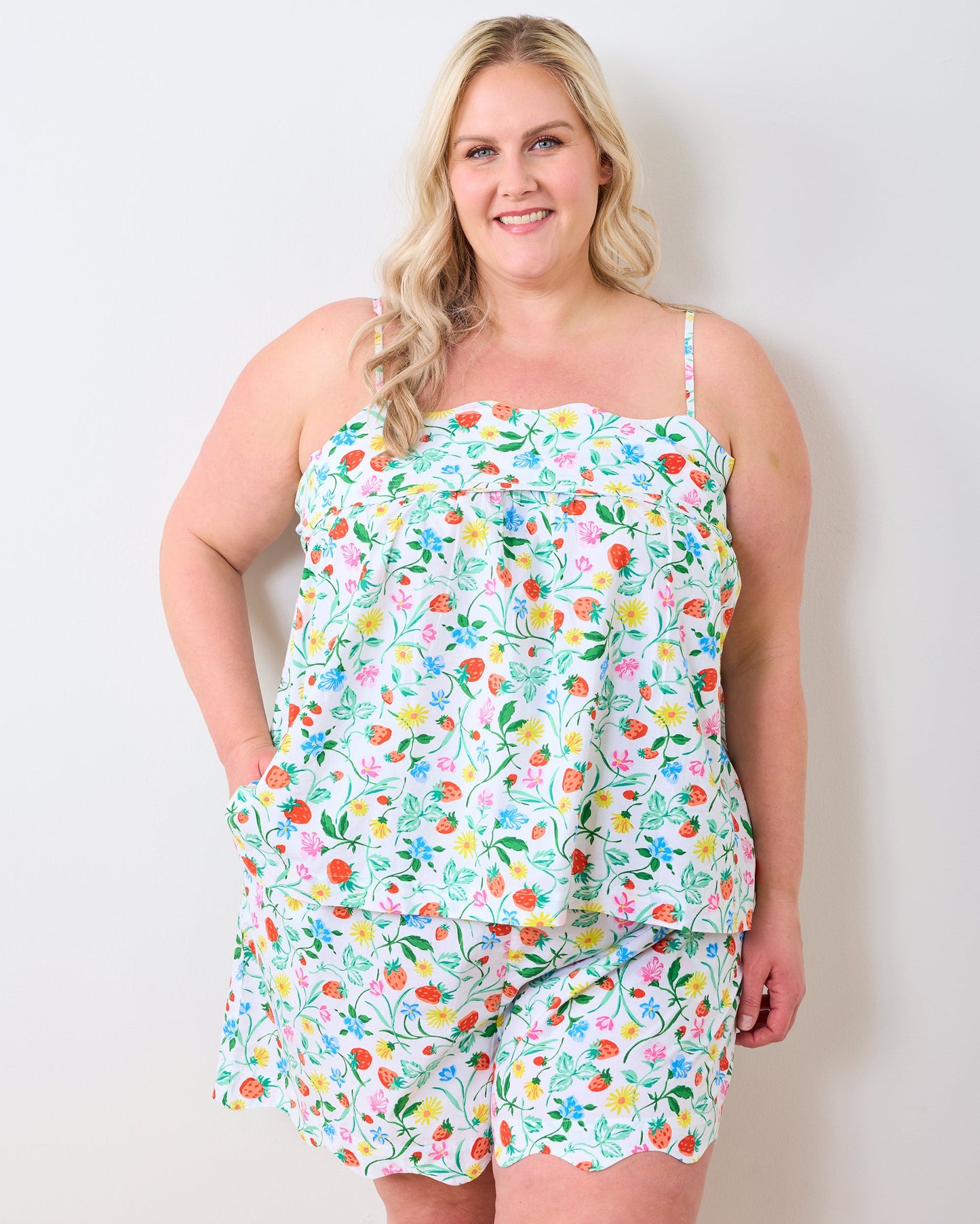 Strawberry Vines - Rosie Set - Cloud