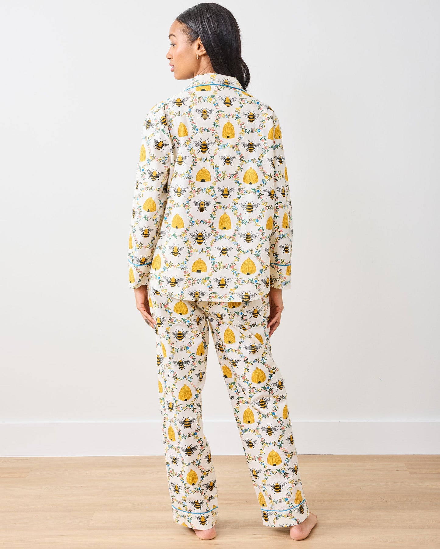 Sweet Bee - Tall Long PJ Set - Cream