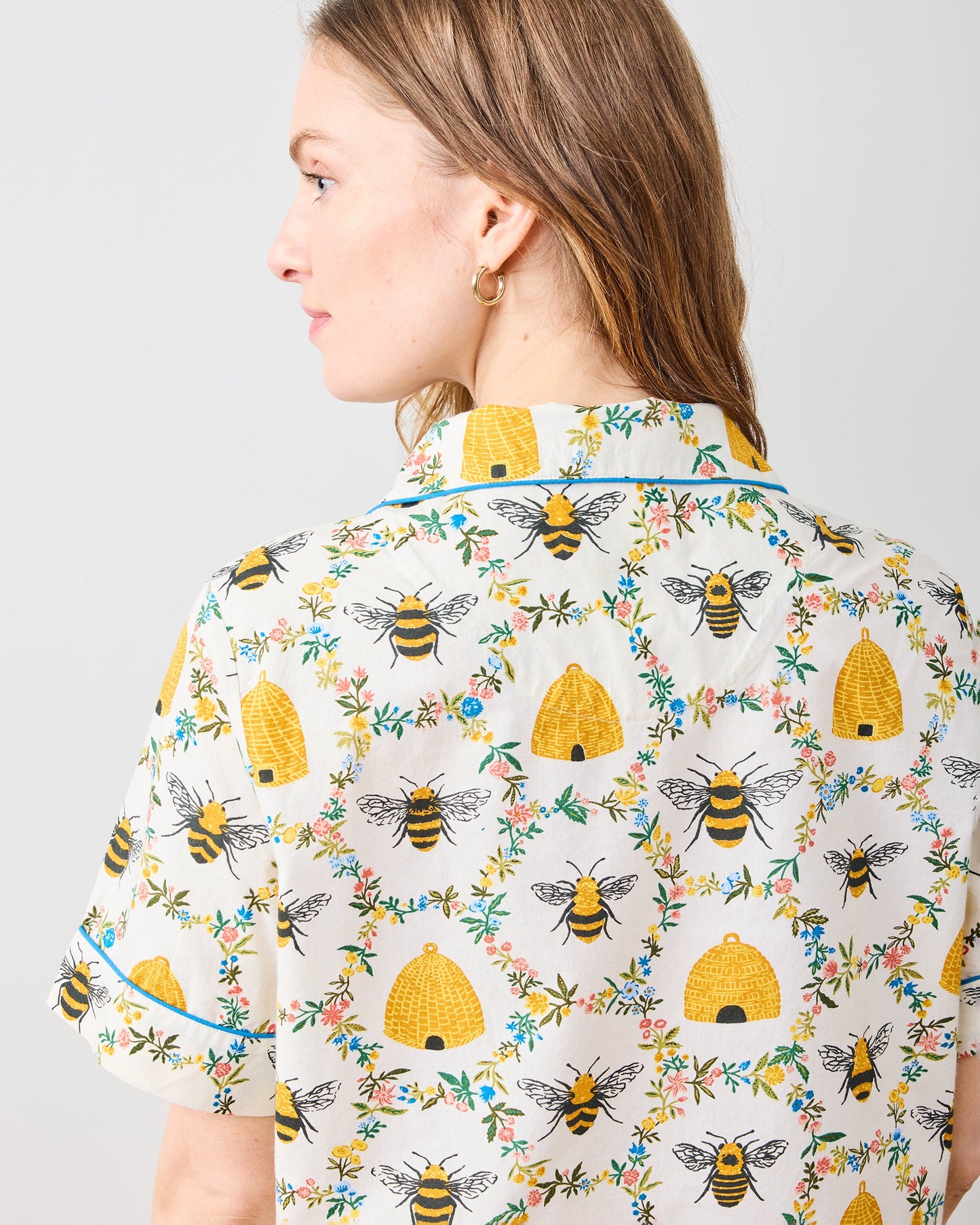 Sweet Bee - Short PJ Set - Cream