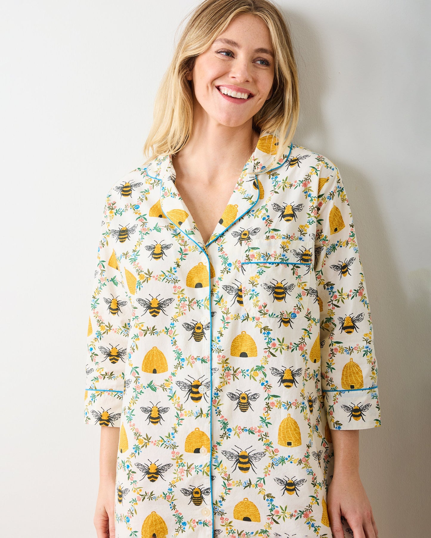 Sweet Bee - Sleep Shirt - Cream