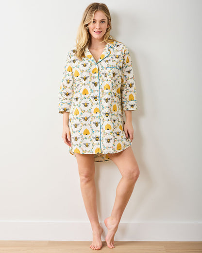Sweet Bee - Sleep Shirt - Cream