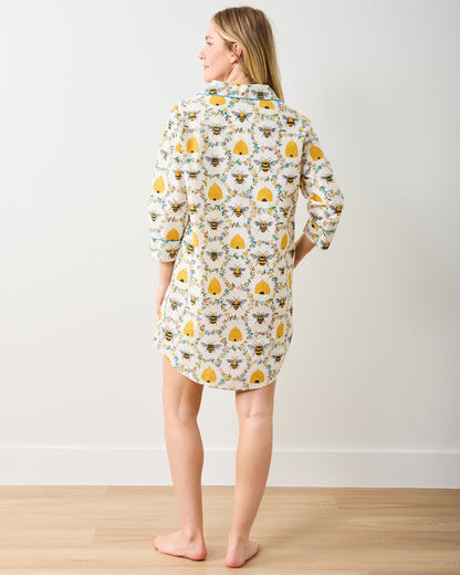 Sweet Bee - Sleep Shirt - Cream