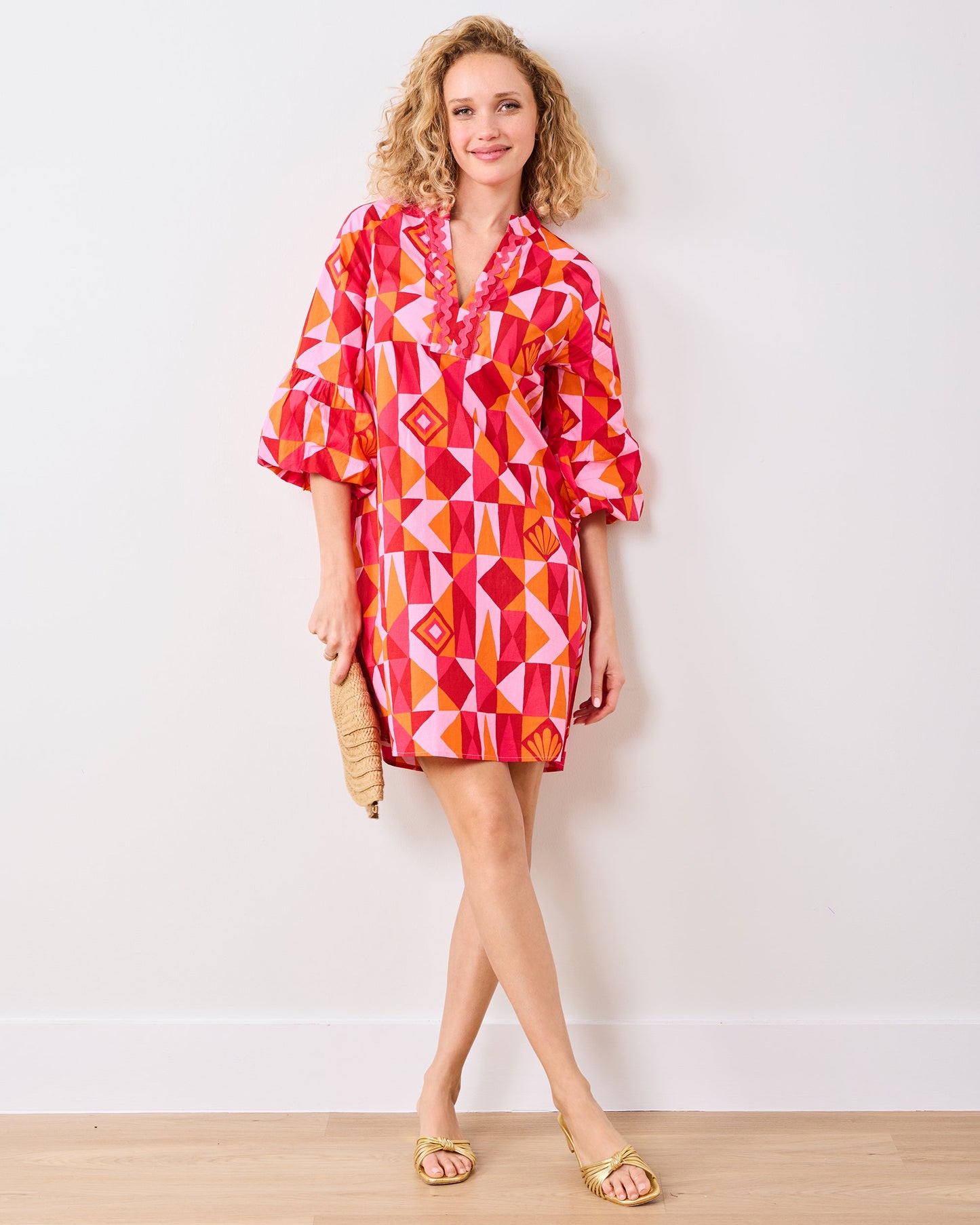 Underwater Mosaic - Isabella Dress - Pink Crush