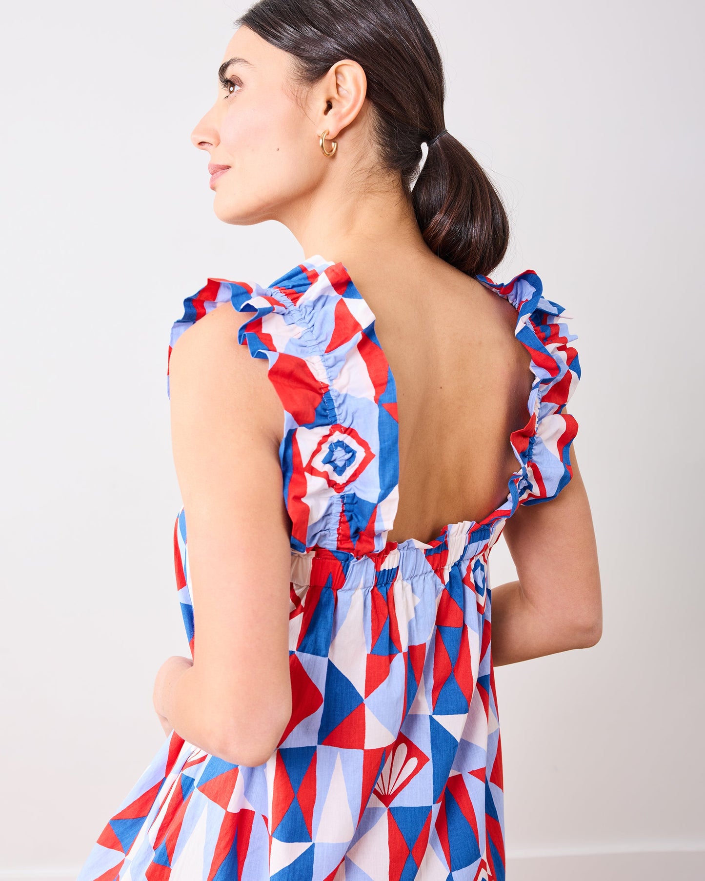 Underwater Mosaic - Serenity Dress - Retro Red