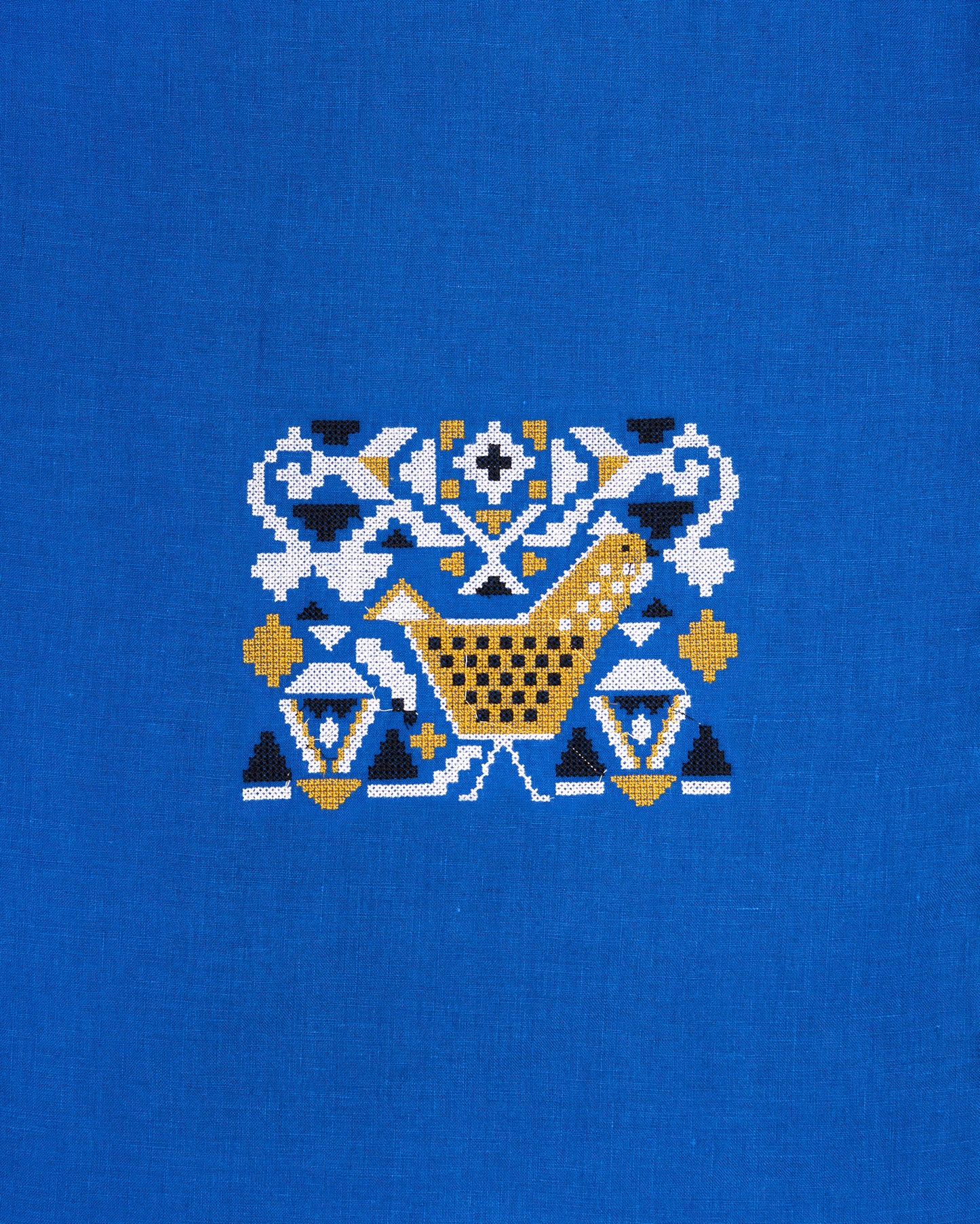 PF + Pencil & Paper Co. Embroidered Hens - Lillian Dress - Cobalt