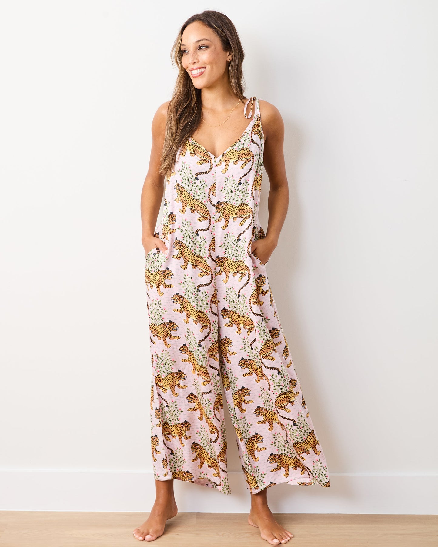 Bagheera - Eco Satin Jaipur Jumpsuit - Blush