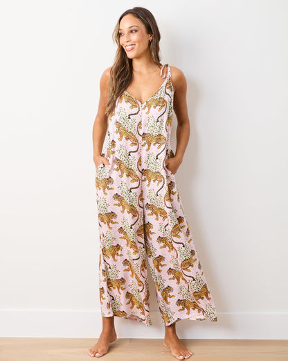 Bagheera - Eco Satin Jaipur Jumpsuit - Blush