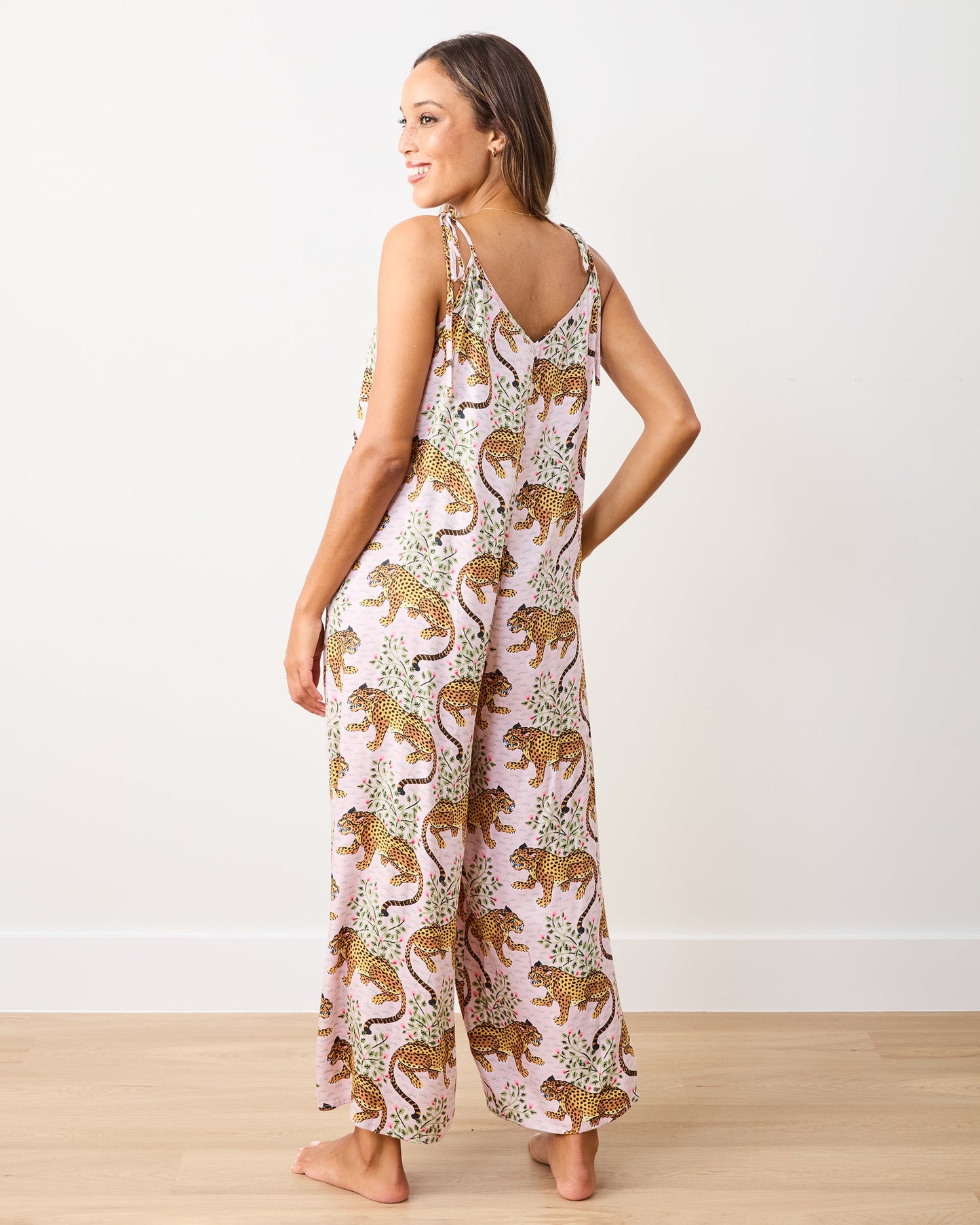 Bagheera - Eco Satin Jaipur Jumpsuit - Blush