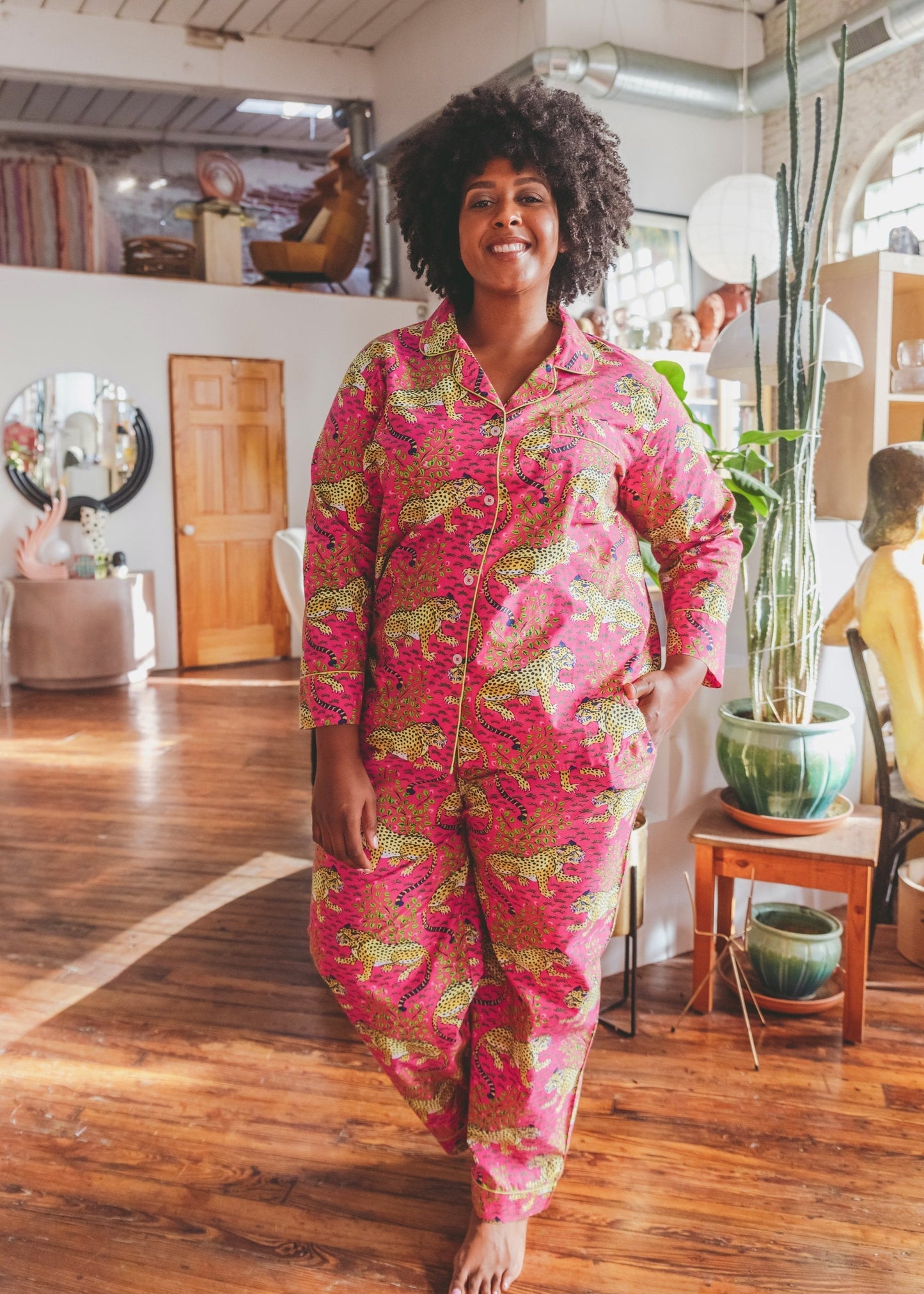 Bagheera - Tall Long PJ Set - Hot Pink