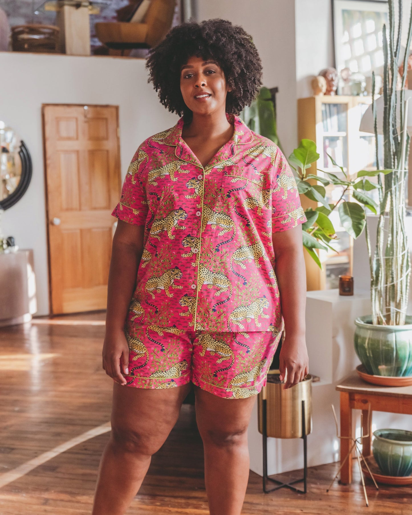 Bagheera - Petite Short PJ Set - Hot Pink