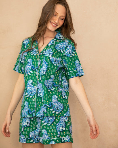 PF x The Foggy Dog Tiger Queen - Short Set & Dog Bandana Bundle - Multi